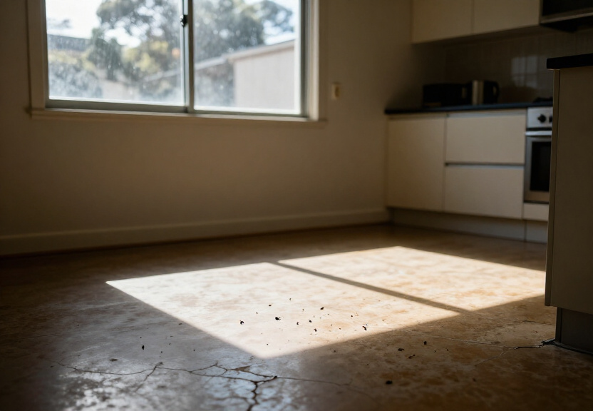 Rodent droppings in a Barden Ridge garage before pest control